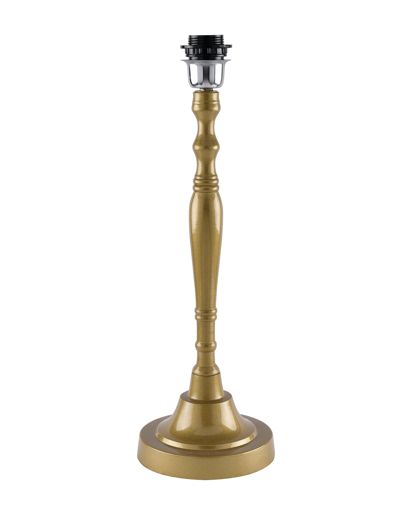 Imperial nickel brushed lamp with shade