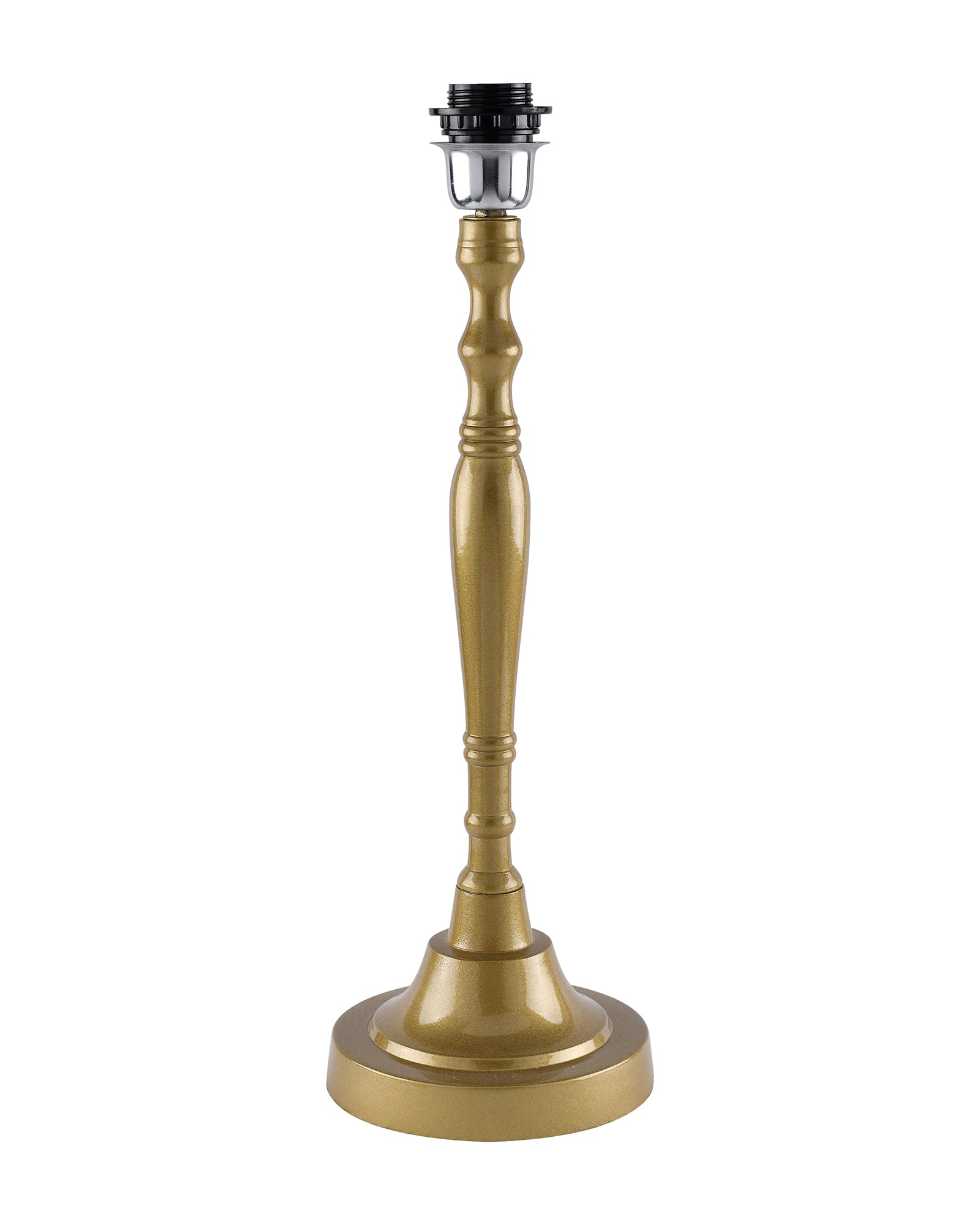 Imperial nickel brushed lamp with shade