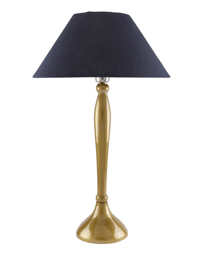 Royal Ovoid gold brushed lamp with shade