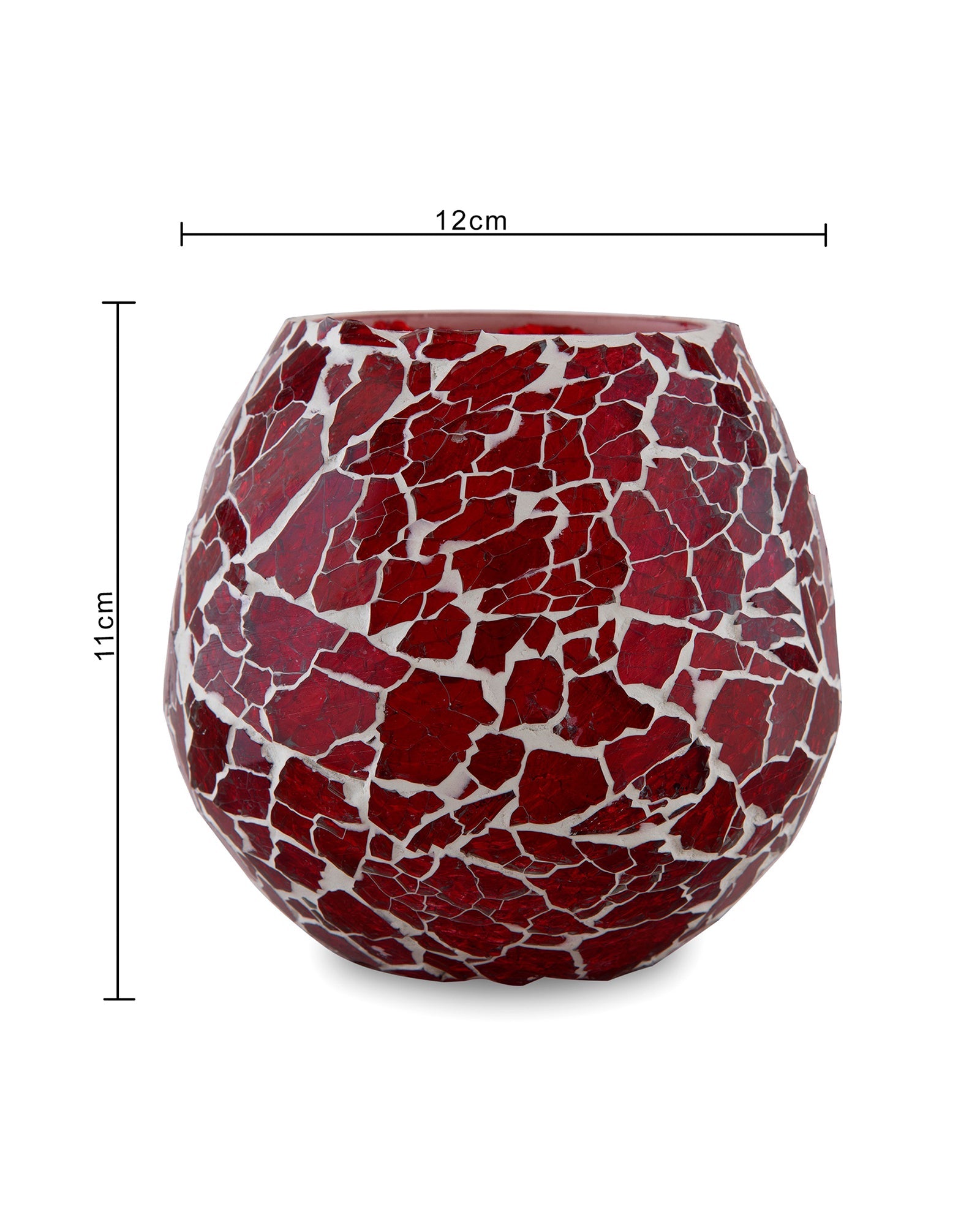 Moroccan Glass Mosaic Candle Holder, Tea Light holder Votive, Set of 2