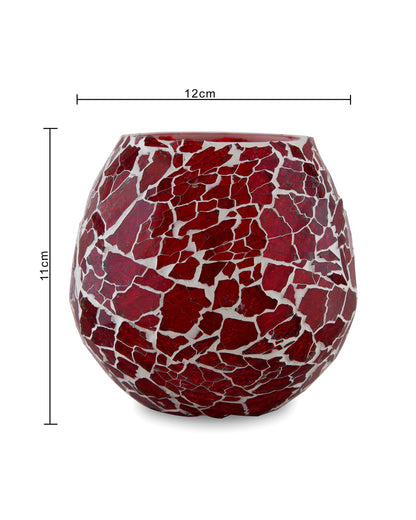 Moroccan Glass Mosaic Candle Holder, Tea Light holder Votive, Set of 2