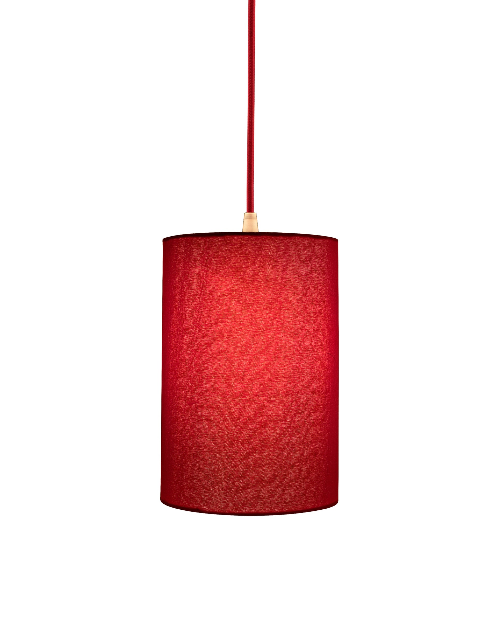 Classic Cylinder Hanging Shade, Hanging Pendant Light with Fixture