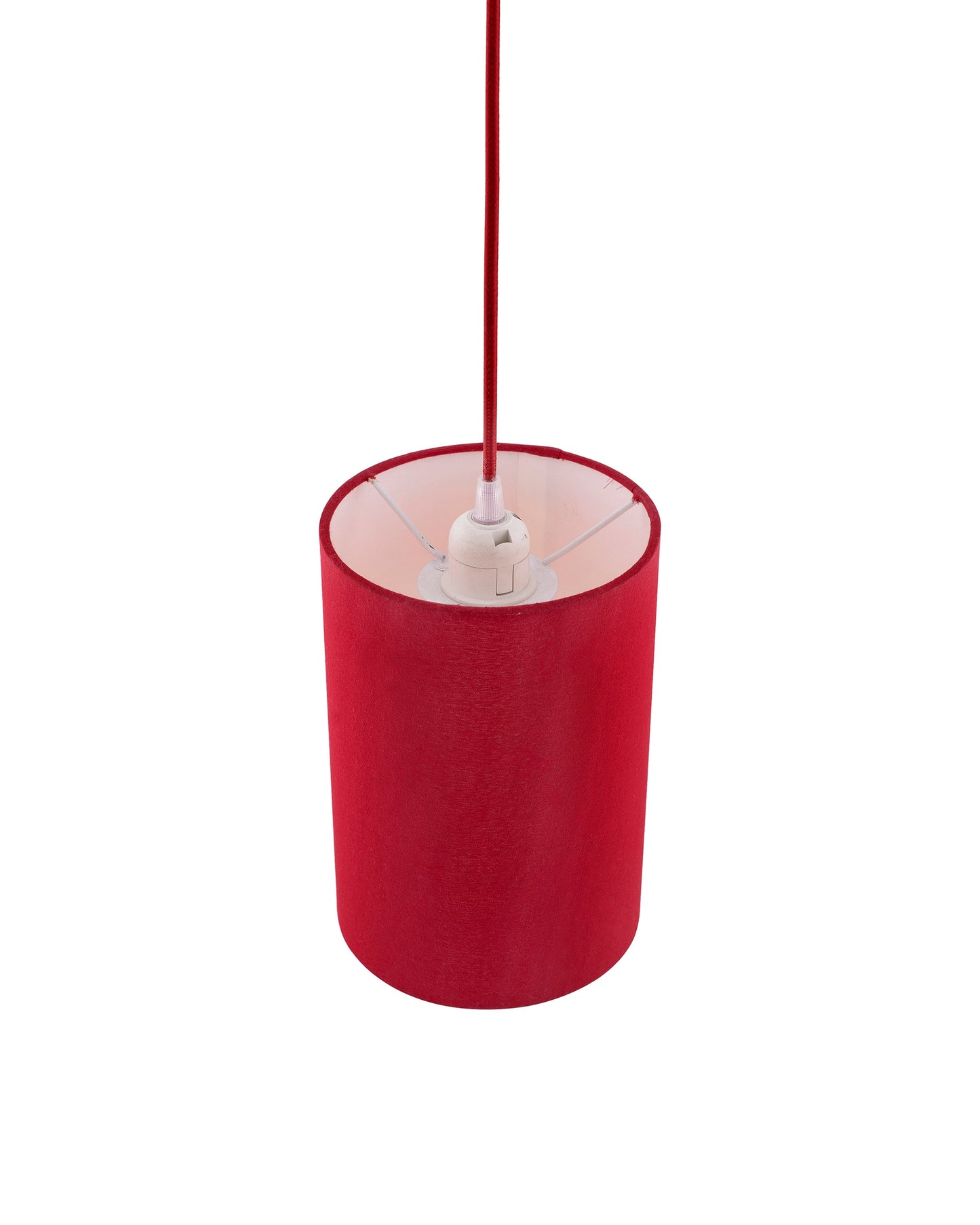 Classic Cylinder Hanging Shade, Hanging Pendant Light with Fixture