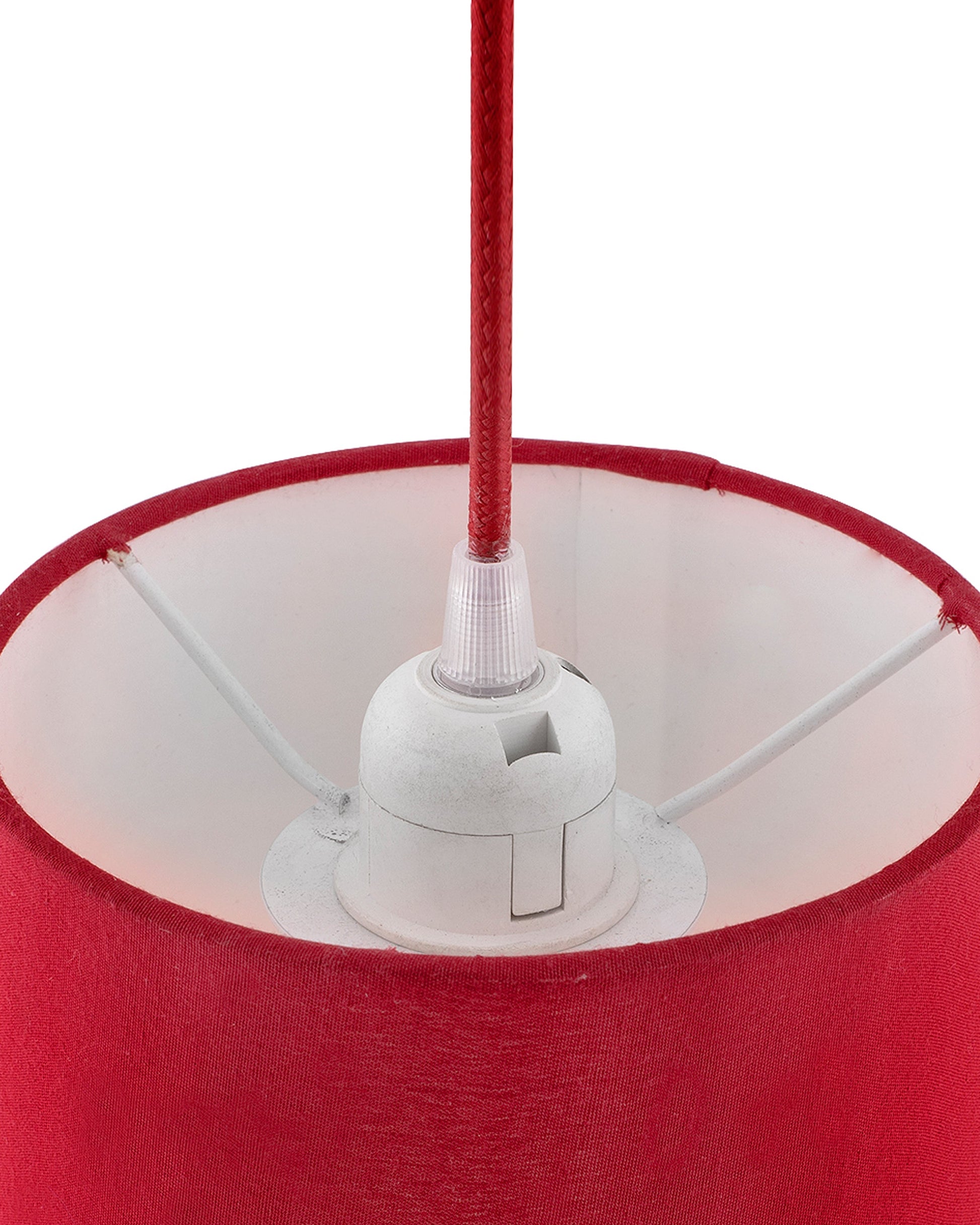 Classic Cylinder Hanging Shade, Hanging Pendant Light with Fixture