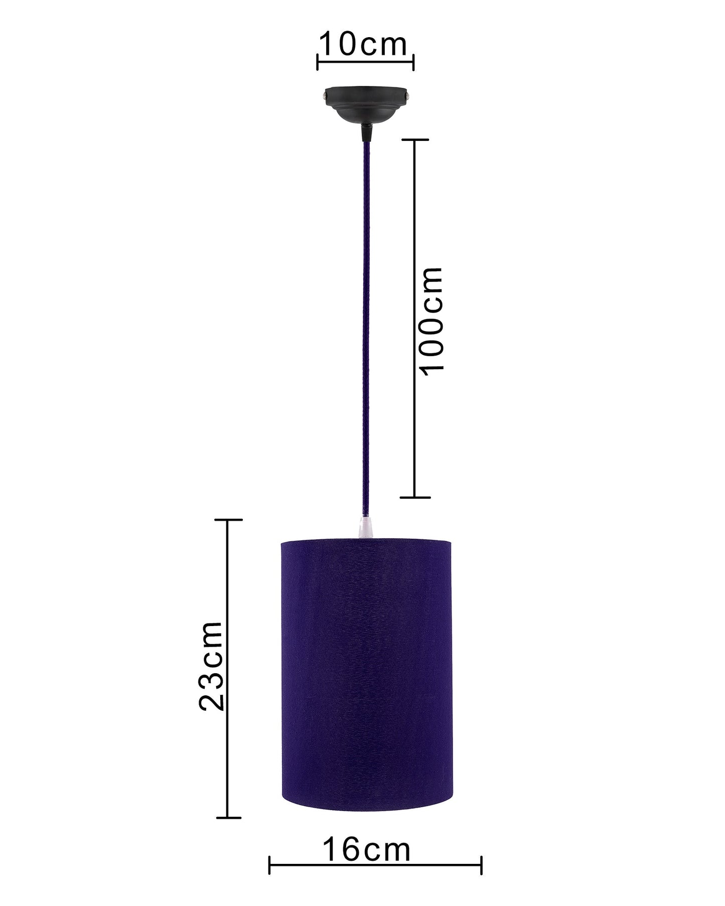 Classic Cylinder Hanging Shade, Hanging Pendant Light with Fixture