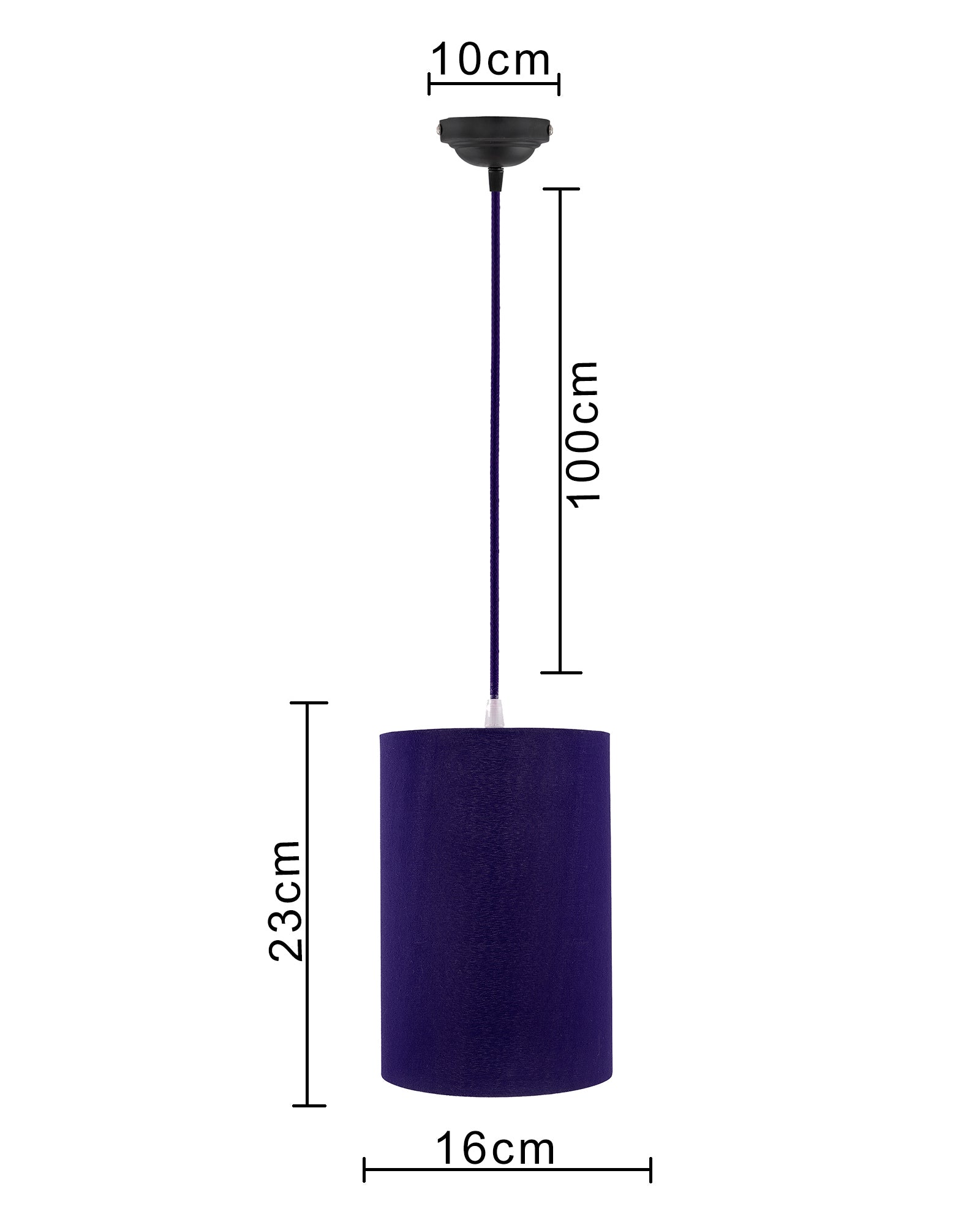 Classic Cylinder Hanging Shade, Hanging Pendant Light with Fixture