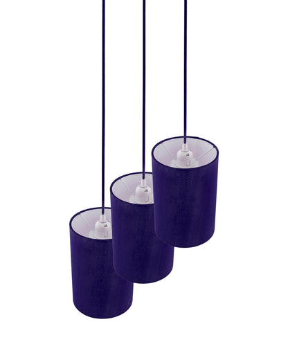 3-Lights Round Cluster Chandelier Classic CylinderHanging Shade Pendant, Decorative, Black, URBAN Retro, Nordic Style, LED/Filament Bulb