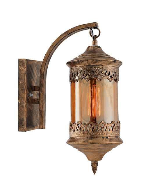 Carving Cylinder Rustic Wall Sconce Light Fixtures Oil Rubbed Bronze Finish