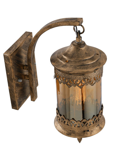 Carving Cylinder Rustic Wall Sconce Light Fixtures Oil Rubbed Bronze Finish