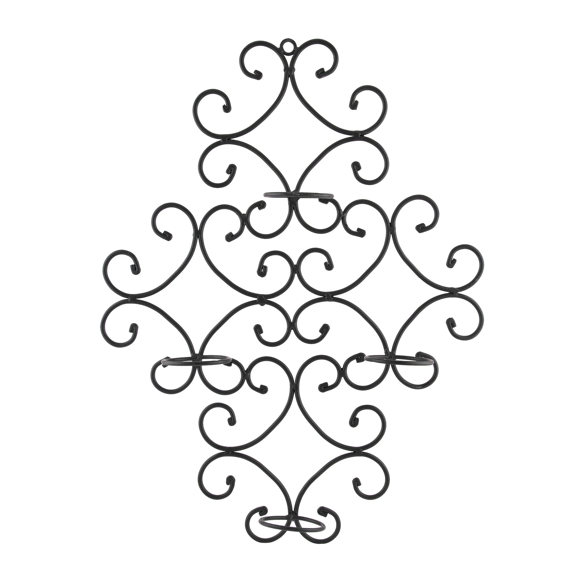 4-Votive Victorian Black Iron Wall Sconce Candle Holder,Candle Wall art