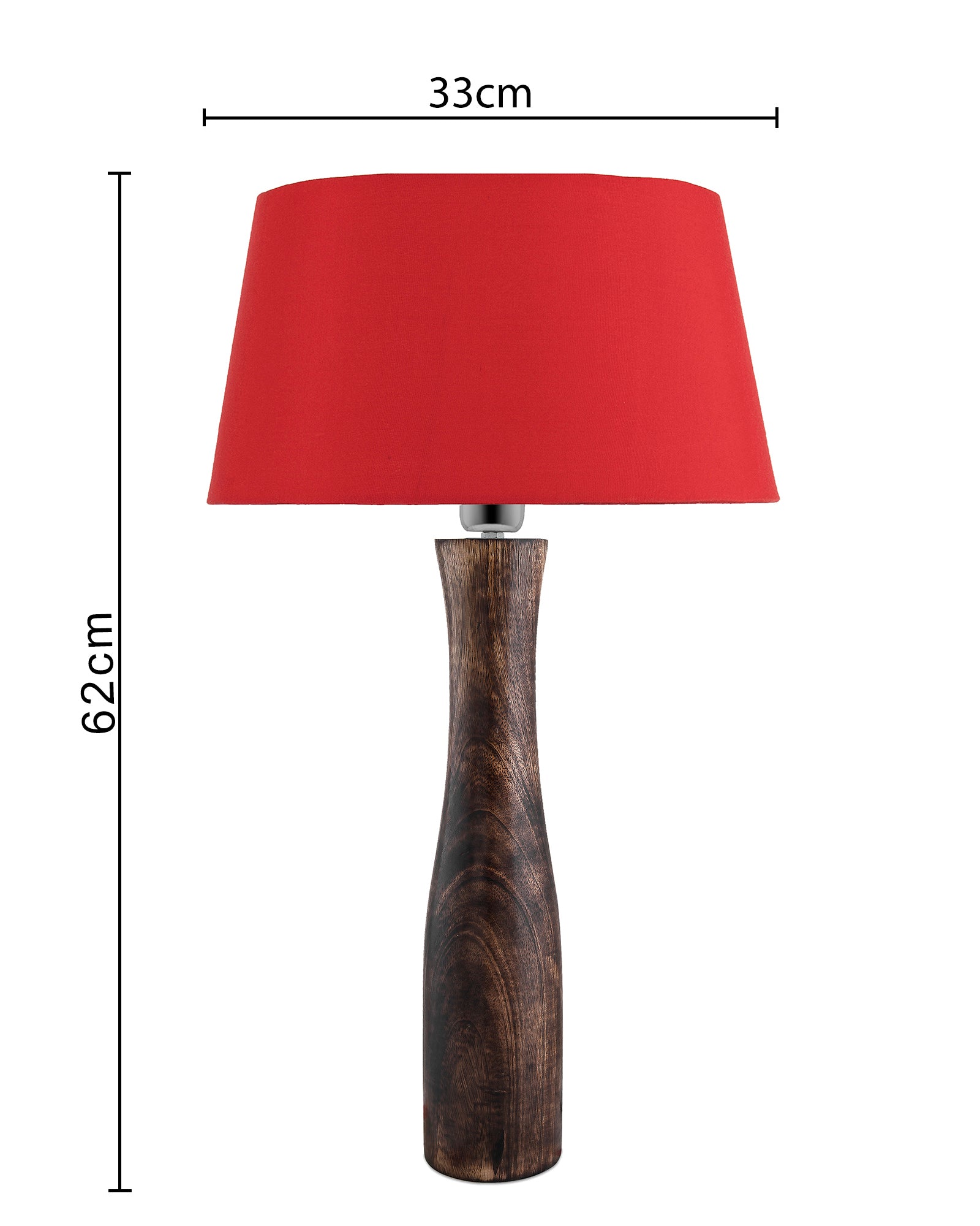 Antique Solid Timber Turned table lamp with Empire Drum Shade