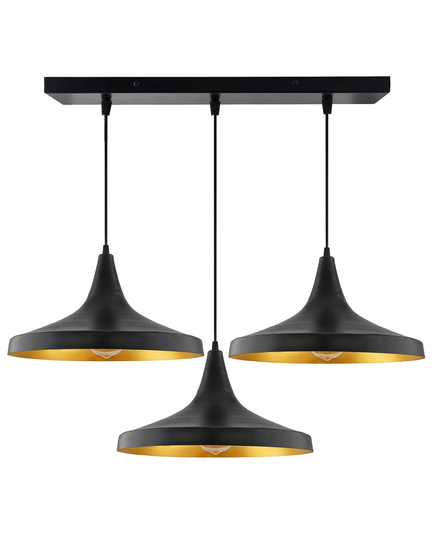 3-Lights Linear Cluster Chandelier Modern Danish hanging Light, E27 Holder, Decorative, URBAN Retro, Nordic Style