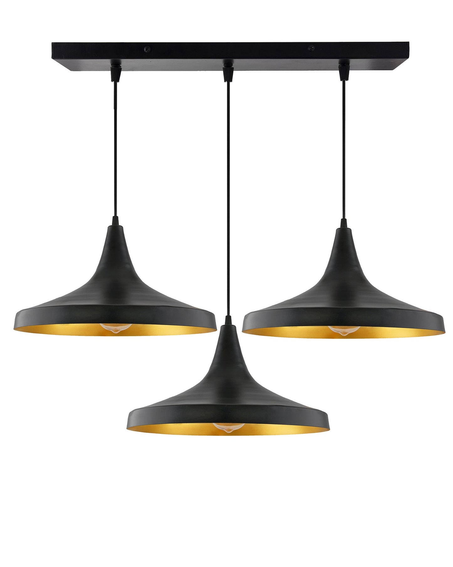 3-Lights Linear Cluster Chandelier Modern Danish hanging Light, E27 Holder, Decorative, URBAN Retro, Nordic Style