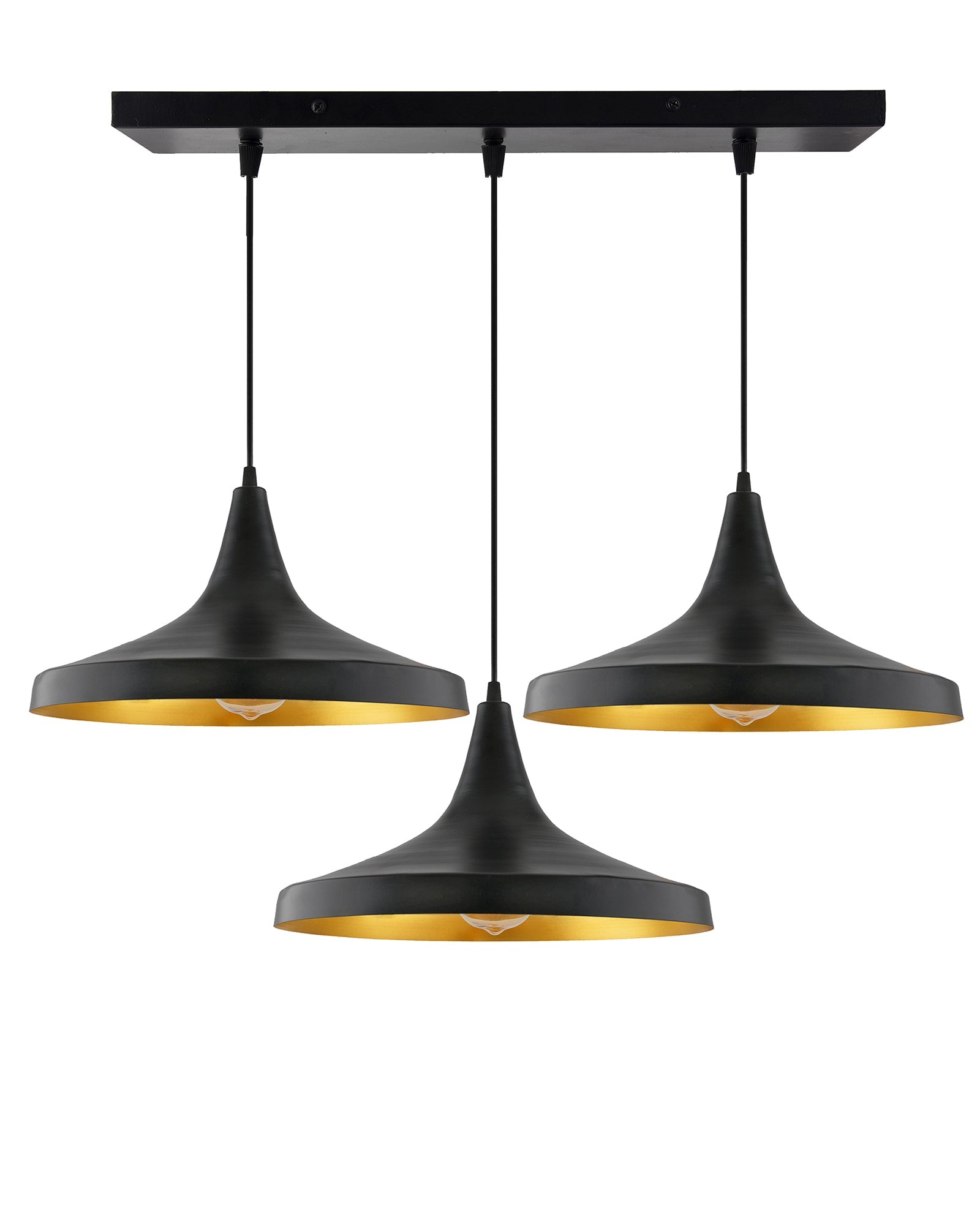 3-Lights Linear Cluster Chandelier Modern Danish hanging Light, E27 Holder, Decorative, URBAN Retro, Nordic Style