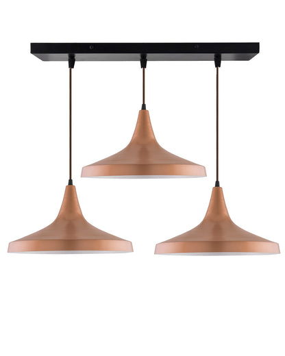 3-Lights Linear Cluster Chandelier Modern Danish hanging Light, E27 Holder, Decorative, URBAN Retro, Nordic Style