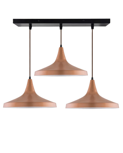 3-Lights Linear Cluster Chandelier Modern Danish hanging Light, E27 Holder, Decorative, URBAN Retro, Nordic Style