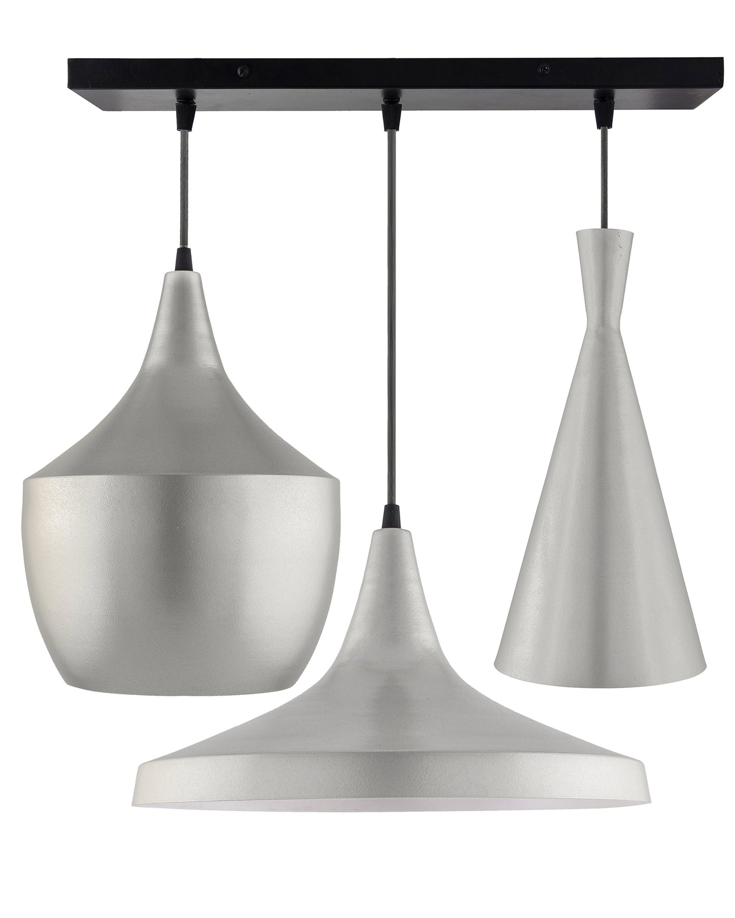 3-Lights Linear Cluster Chandelier Modern Tri-Nordic hanging Light, E27 Holder, Decorative,URBAN Retro, Nordic Style
