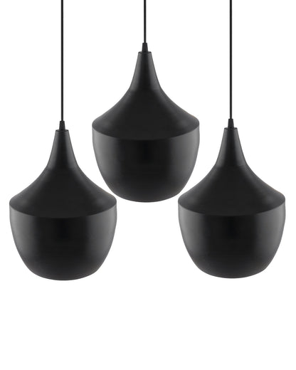 3-Lights Linear Cluster Chandelier Modern Pear hanging Light, E27 Holder, Decorative,URBAN Retro, Nordic Style