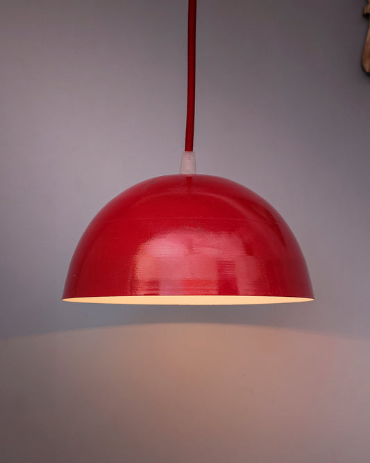 Metallic Pendant hanging light, hanging lamp 8"