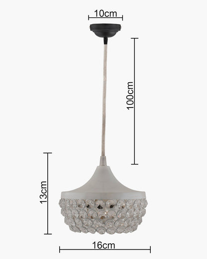 Homesake® Crystal Pendant Ceiling Light – Elegant Modern Hanging Lamp for bedroom, Living Room, Office