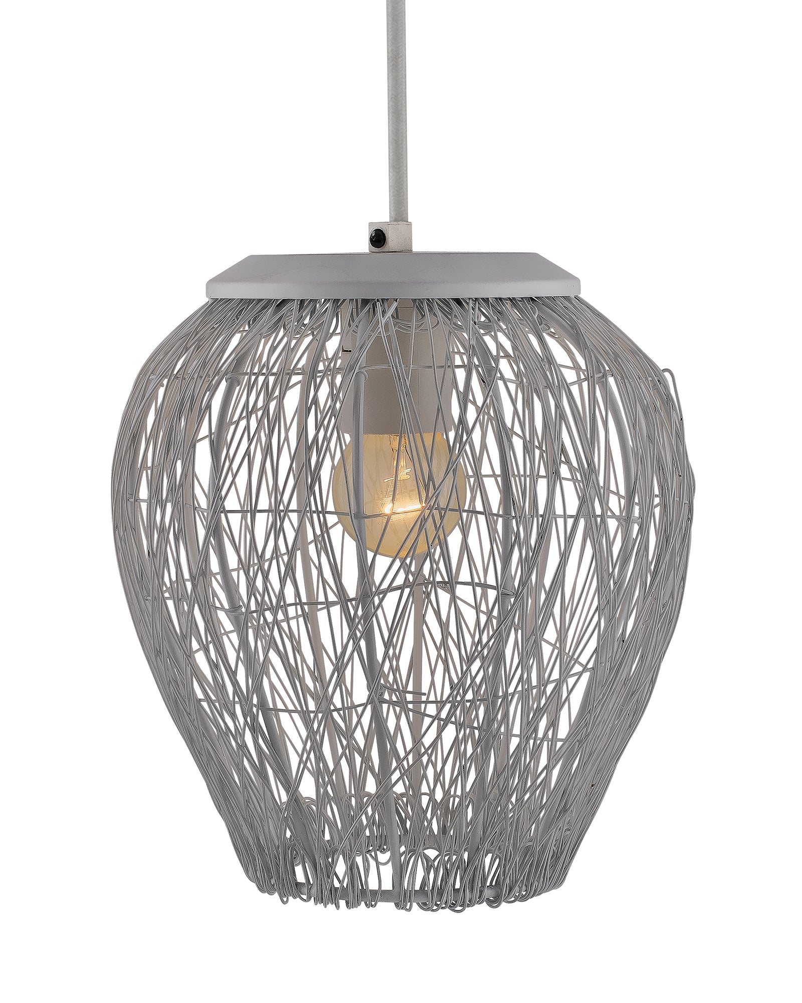 Matt White Crystal Hanging Goblet Ceiling Light Nordic E27 Pendants Ceiling Lamp