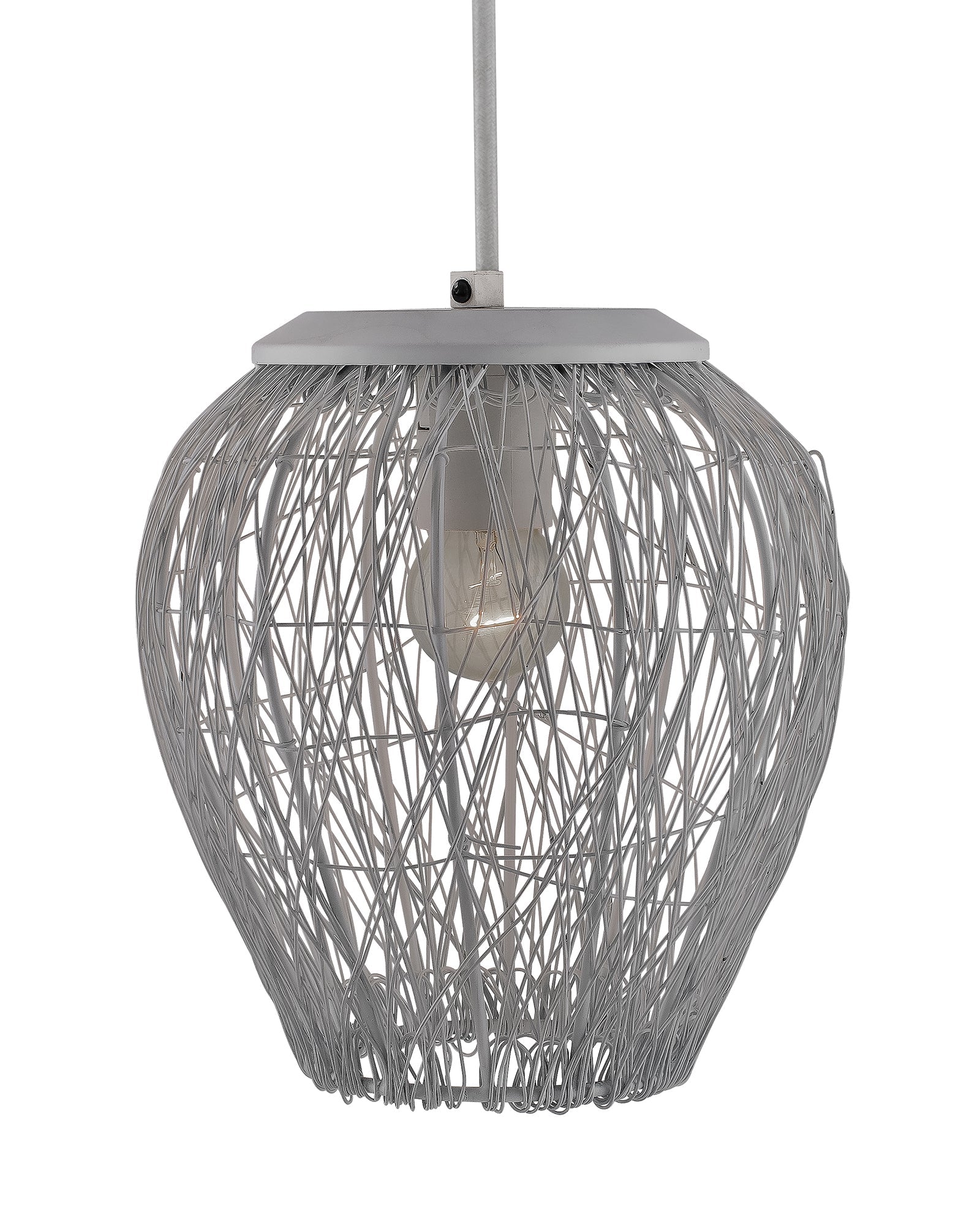 Matt White Crystal Hanging Goblet Ceiling Light Nordic E27 Pendants Ceiling Lamp