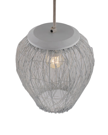 Matt White Crystal Hanging Goblet Ceiling Light Nordic E27 Pendants Ceiling Lamp