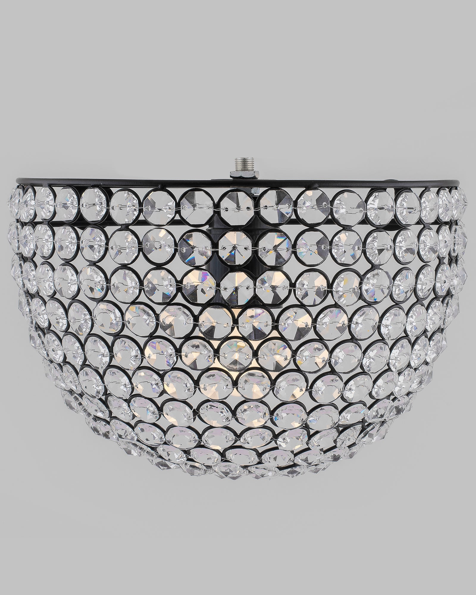 Crystal Round Wall Sconce Lamp, Decorative Door Light,Crystal