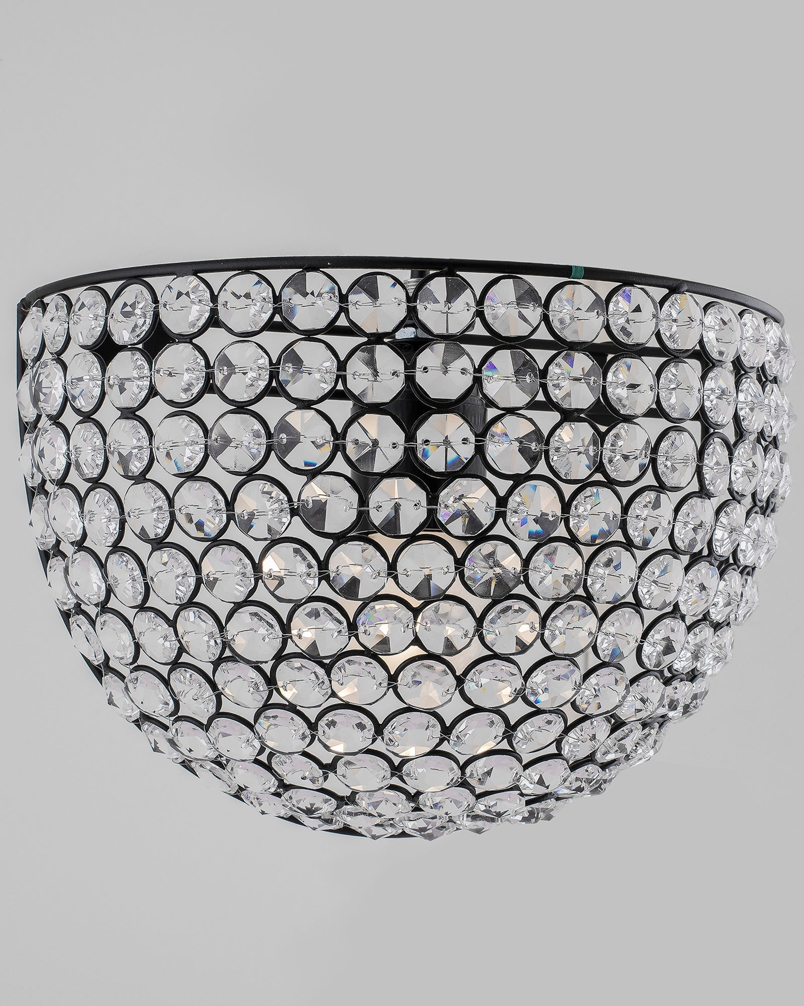 Crystal Round Wall Sconce Lamp, Decorative Door Light,Crystal