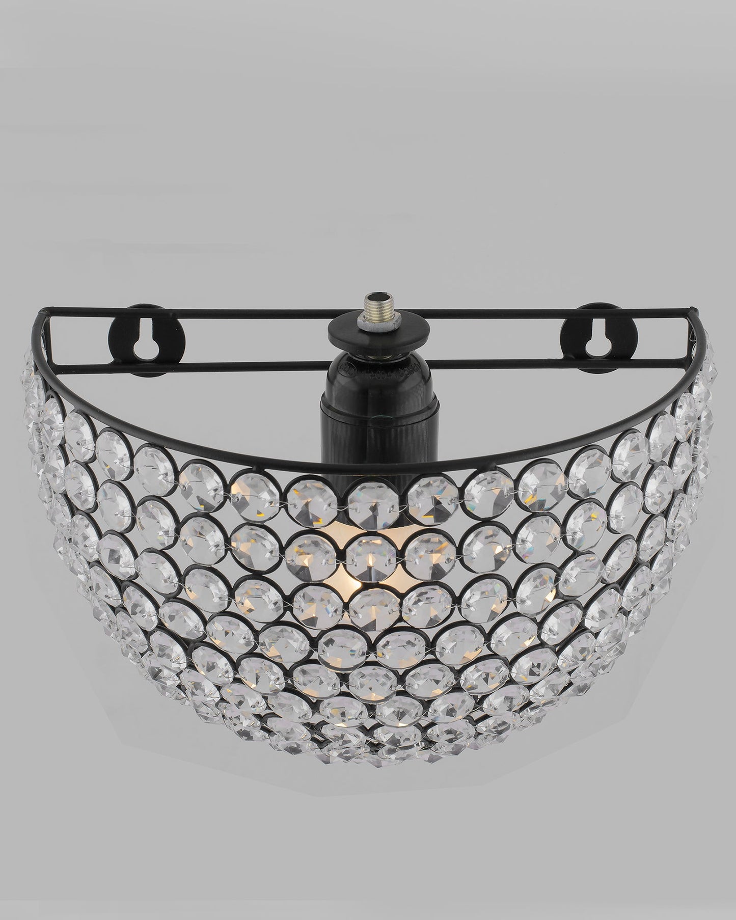 Crystal Round Wall Sconce Lamp, Decorative Door Light,Crystal