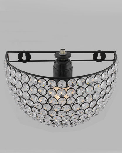 Crystal Round Wall Sconce Lamp, Decorative Door Light,Crystal