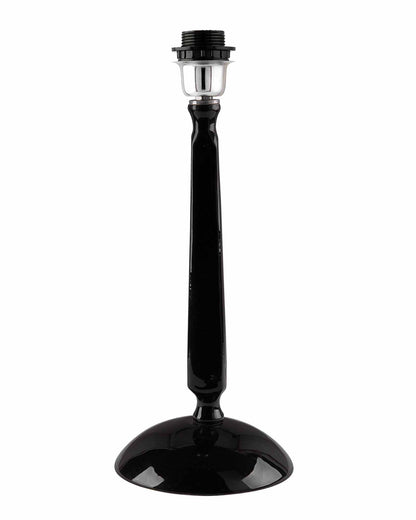 Glossy Black Cubist Aluminium Table Lamp With Cone Shade, Bedside, Living Room Study Lamp, Bulb Included