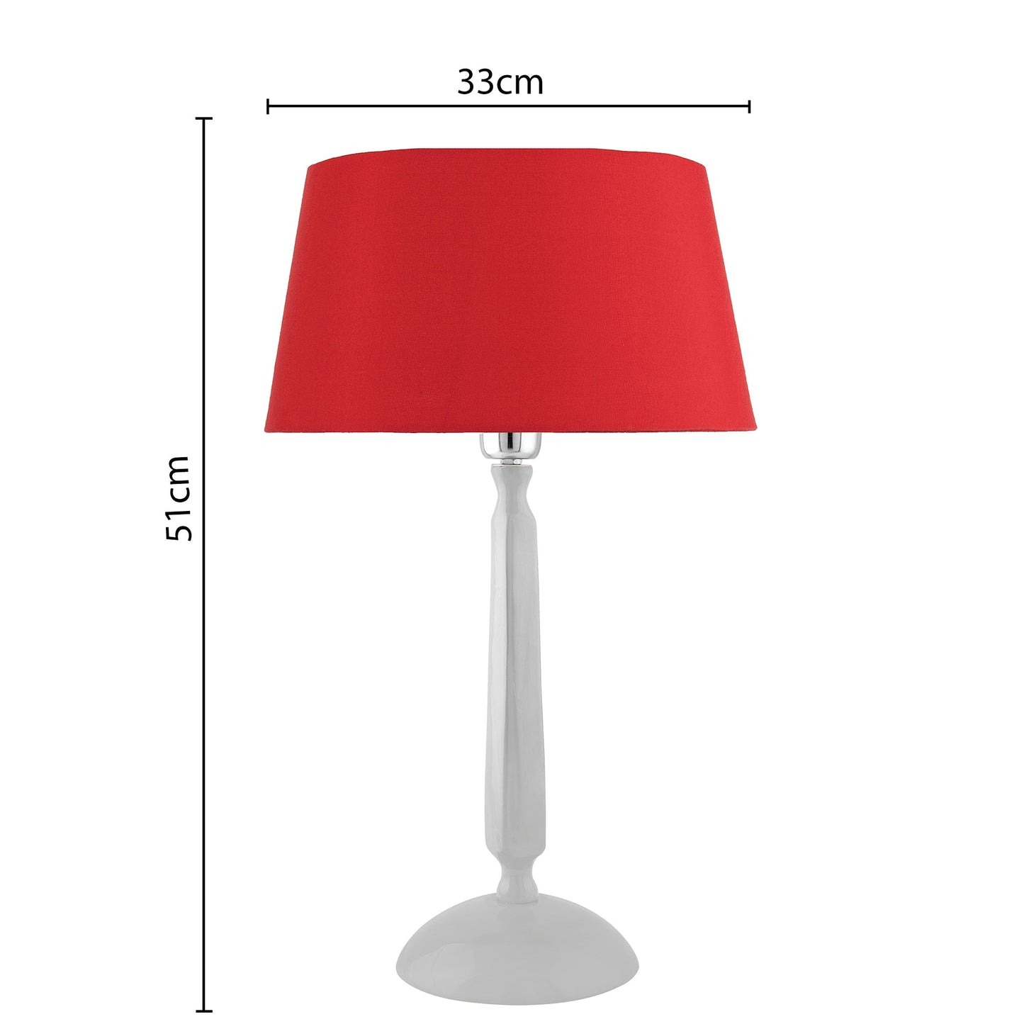 Glossy White Cubist Aluminium Table Lamp WithCone Shade, Bedside, Living Room Study Lamp, Bulb Included