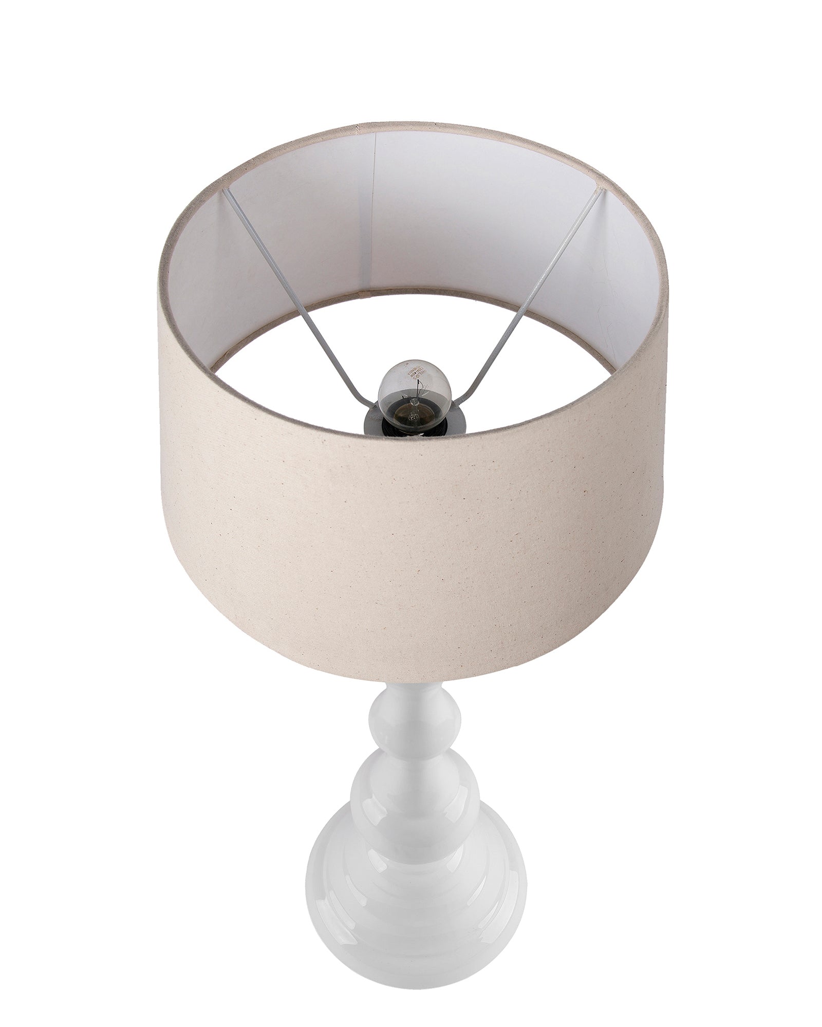 Glossy Black Teardrop Aluminium Table Lamp With Cone Shade, Bedside, Living Room Study Lamp, Bulb Included