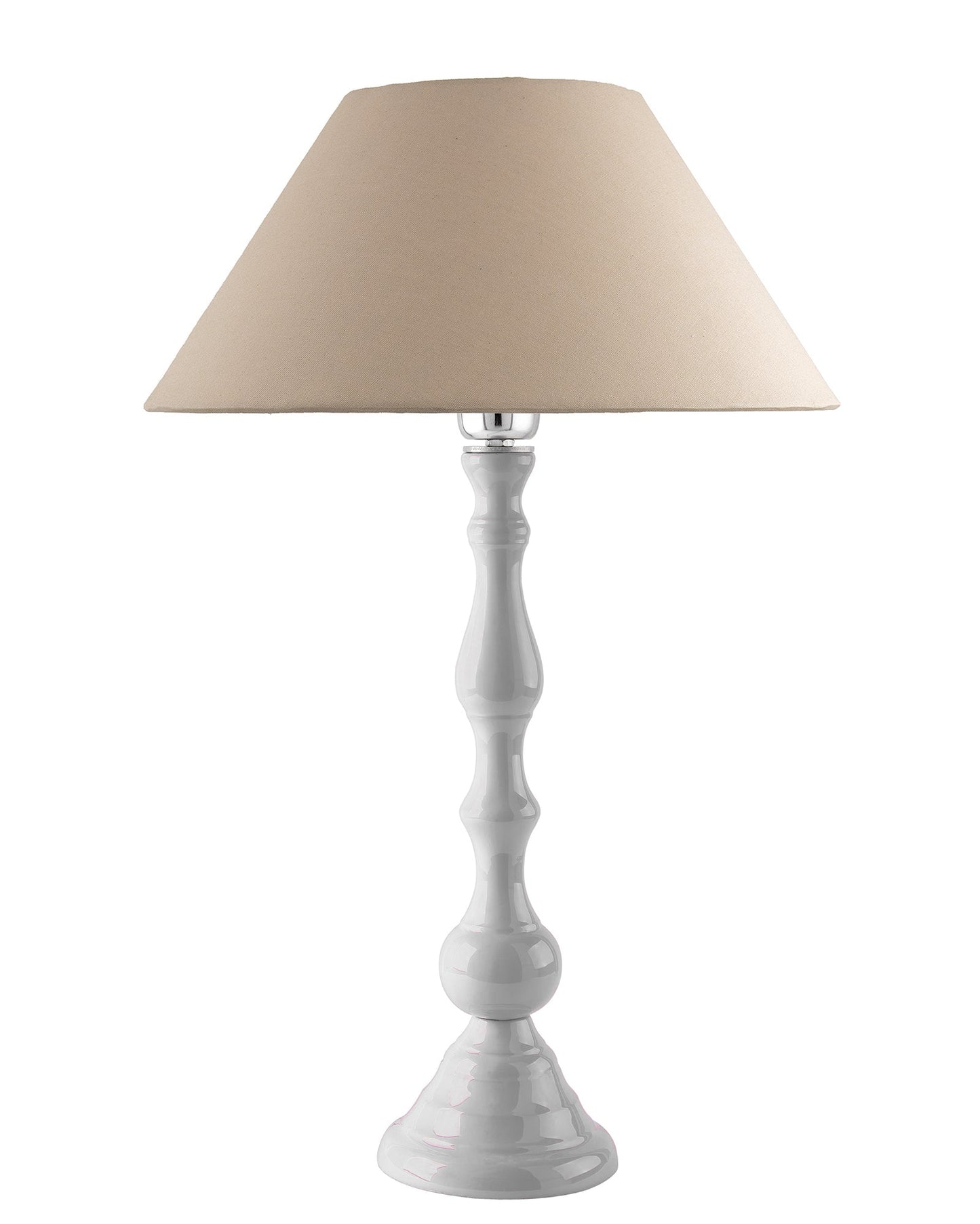 Glossy Black Teardrop Aluminium Table Lamp With Cone Shade, Bedside, Living Room Study Lamp, Bulb Included