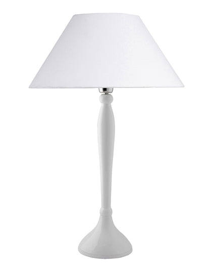 Glossy Black Royal Ovoid Aluminium Table Lamp With Cone Shade, Bedside, Living Room Study Lamp, Bulb Included