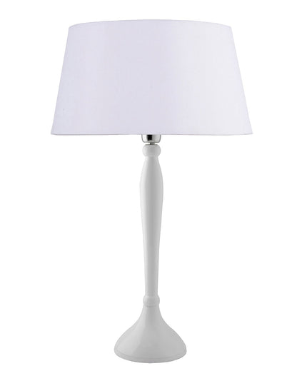 Glossy Black Royal Ovoid Aluminium Table Lamp With Cone Shade, Bedside, Living Room Study Lamp, Bulb Included