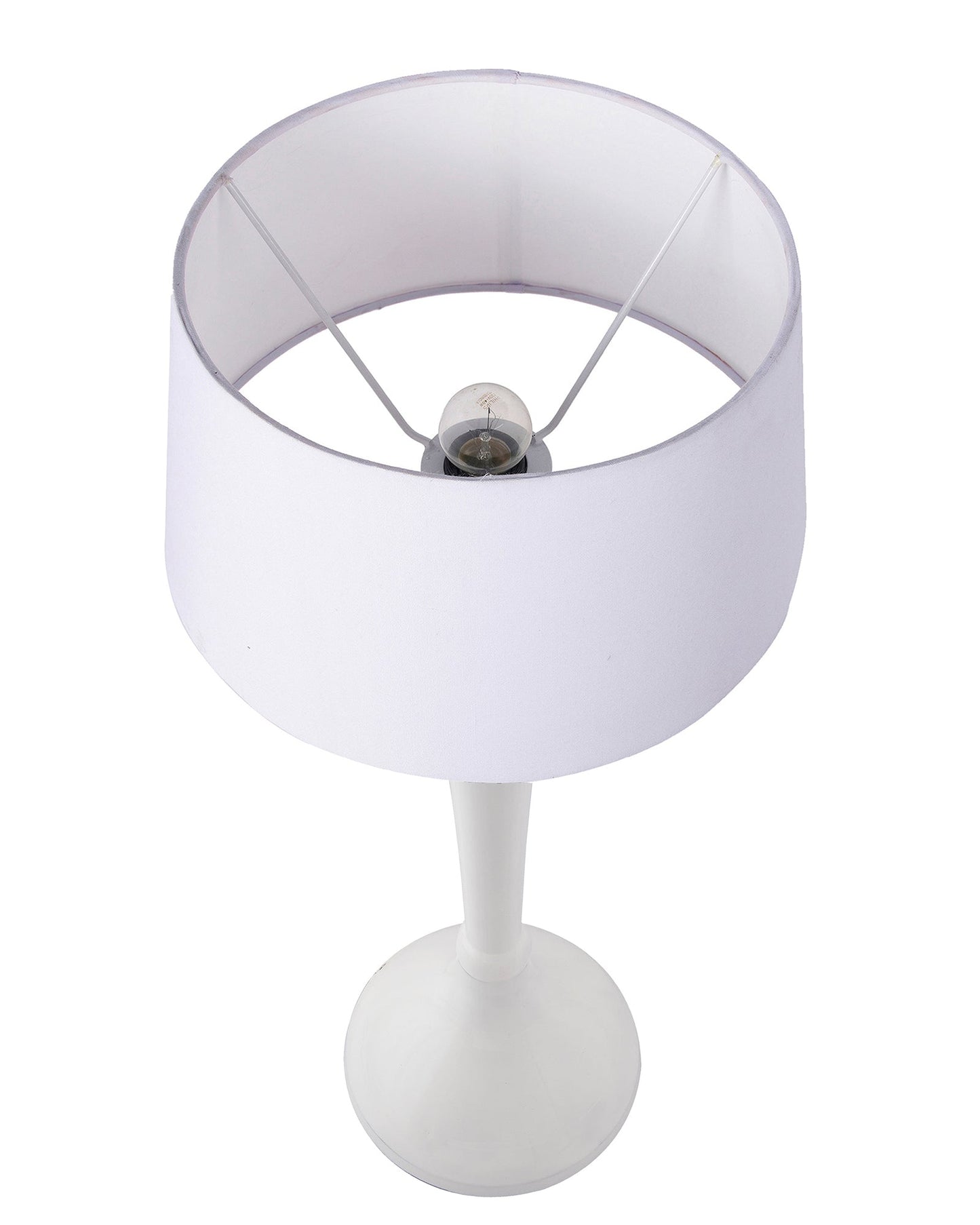 Glossy Black Royal Ovoid Aluminium Table Lamp With Cone Shade, Bedside, Living Room Study Lamp, Bulb Included