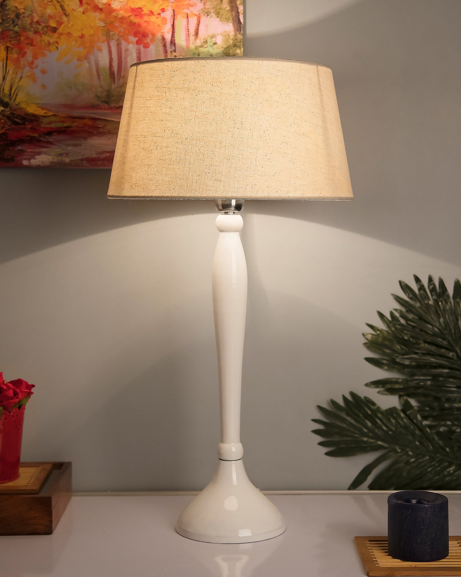 Glossy Black Royal Ovoid Aluminium Table Lamp With Cone Shade, Bedside, Living Room Study Lamp, Bulb Included