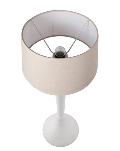 Glossy Black Royal Ovoid Aluminium Table Lamp With Cone Shade, Bedside, Living Room Study Lamp, Bulb Included