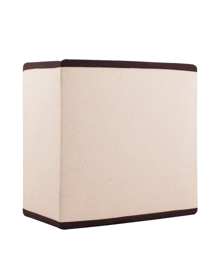 Wall Mounted Sconce Shade Lamp, Door Light E27, Khadi Fabric with dark brown stripes