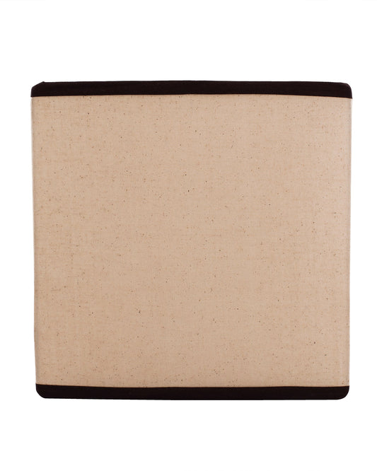 Wall Mounted Sconce Shade Lamp, Door Light E27, Khadi Fabric with dark brown stripes