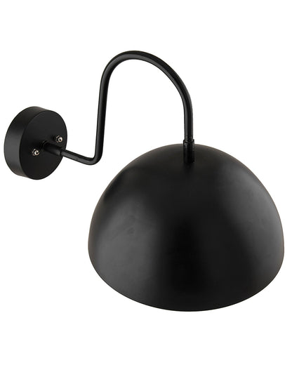 Metallic Pendant 8" Wall Sconce Gooseneck Retro Wall Light Fixtures for Bedroom Nightstand, Barn Warehouse