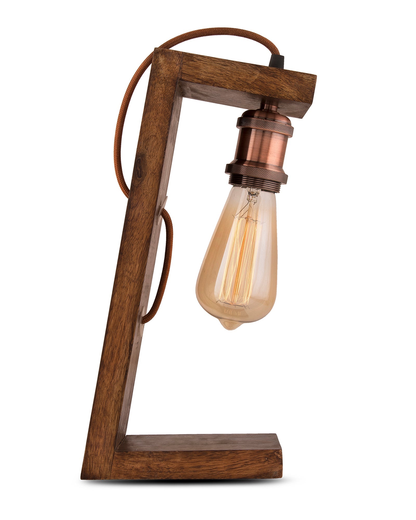 Table Wooden Lamp with Holder