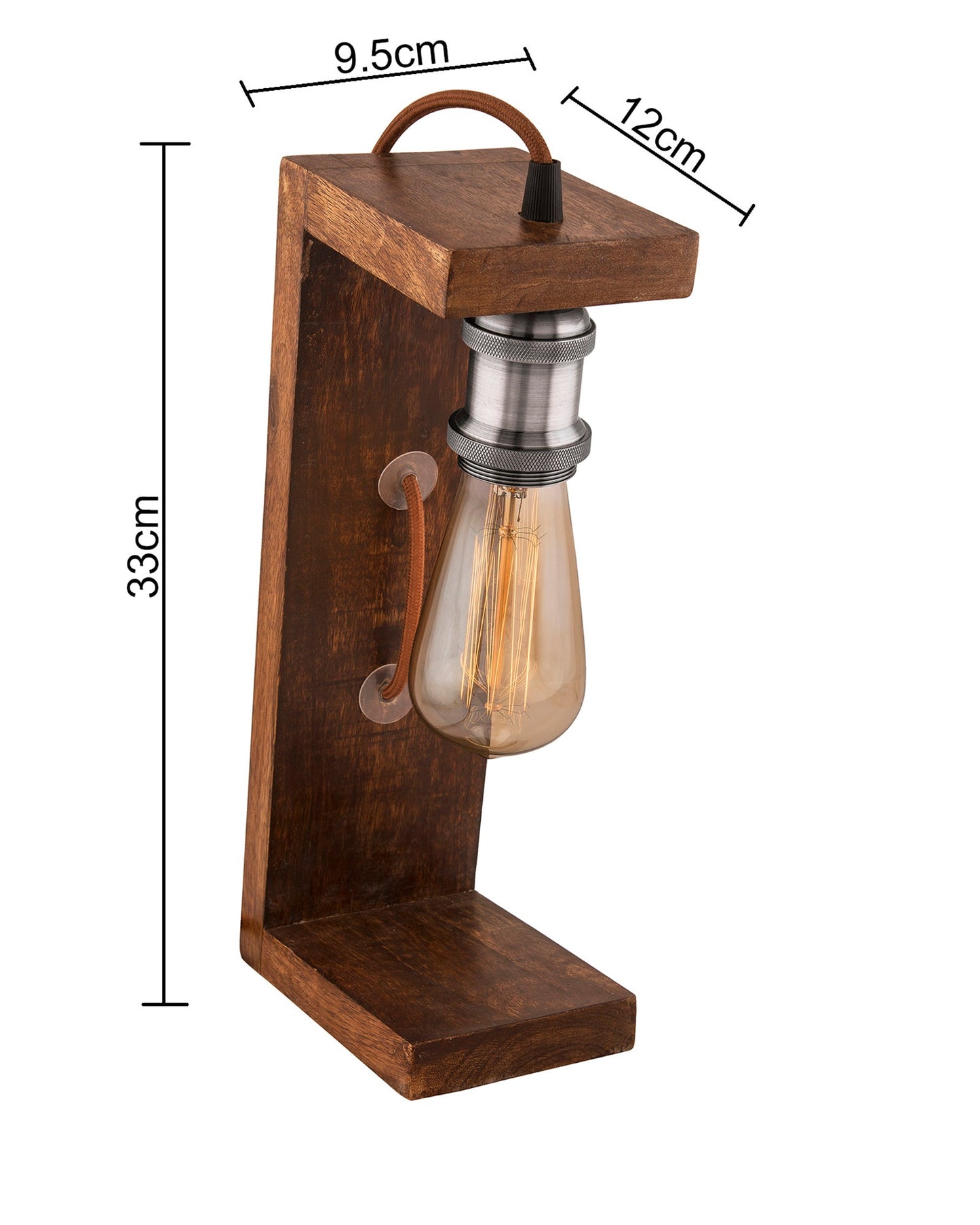 Table Wooden Lamp with Holder