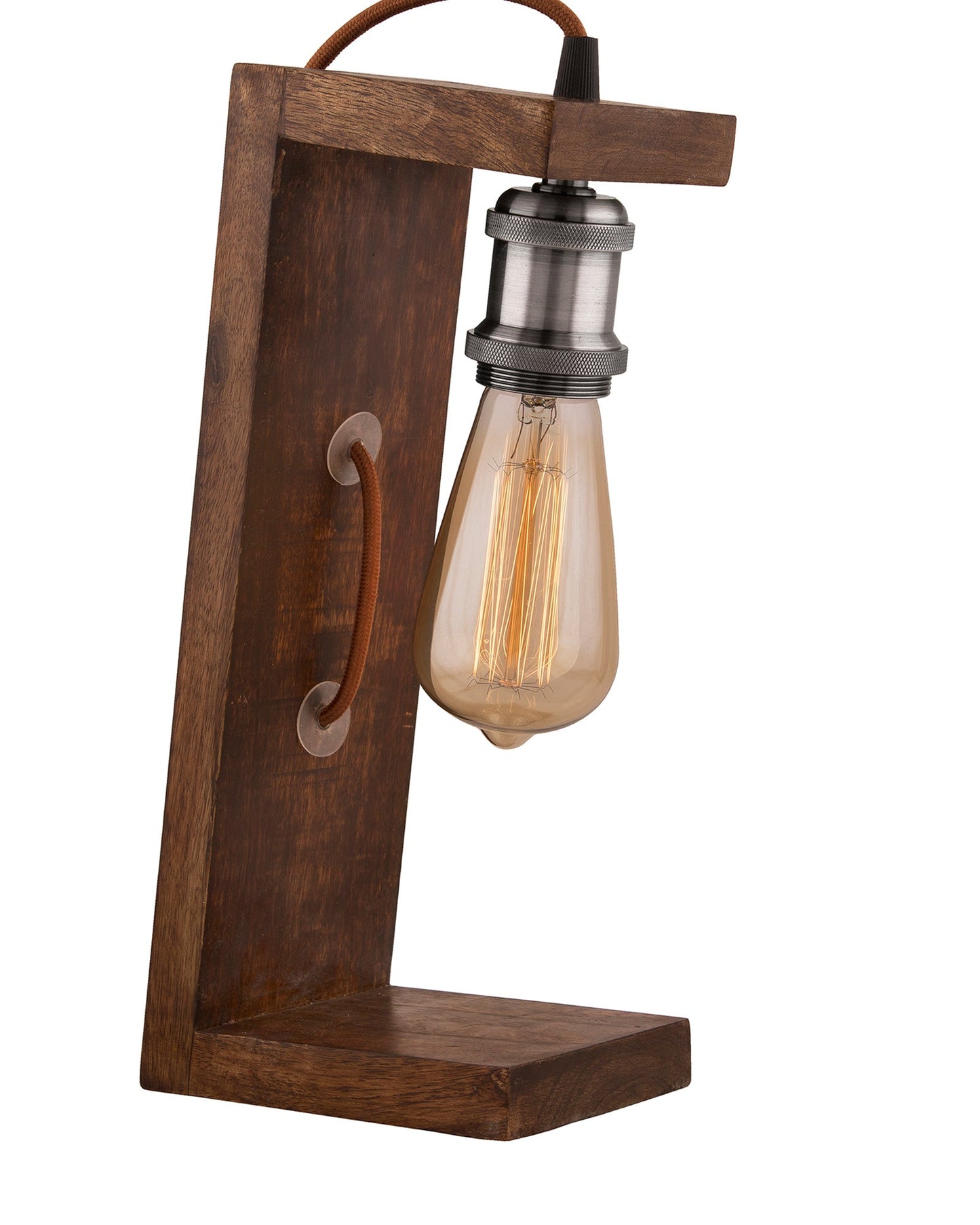 Table Wooden Lamp with Holder