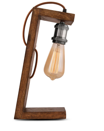 Table Wooden Lamp with Holder