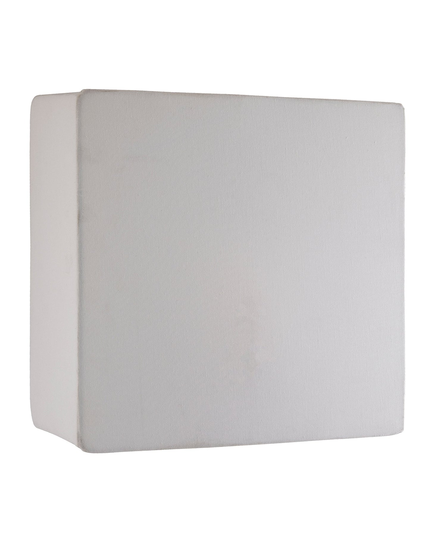 Wall Mounted Sconce Shade Lamp, Door Light E27, White Fabric,Square, Modern Wall Light