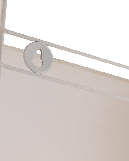 Wall Mounted Sconce Shade Lamp, Door Light E27, White Fabric,Square, Modern Wall Light