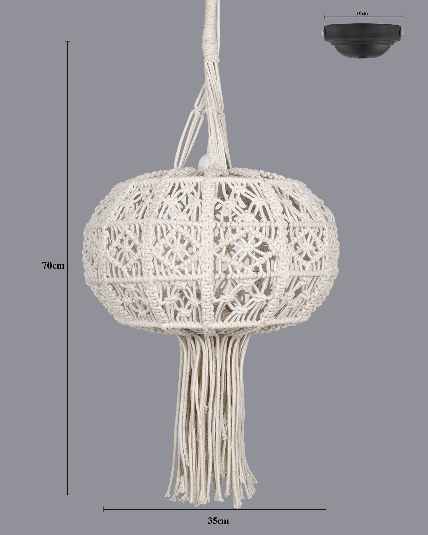 Farmhouse Hand-Woven Chandelier Hanging Lamp,Boho Drum Pendant Modern Lampshade for Decor